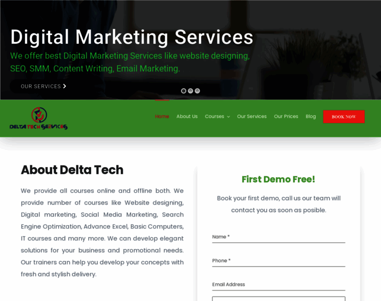 Deltatechservices.com thumbnail