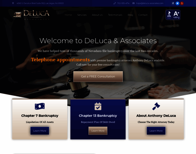 Deluca-associates.com thumbnail