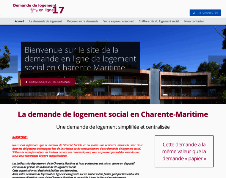 Demandedelogement17.fr thumbnail