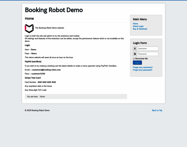 Demo.booking-robot.com thumbnail