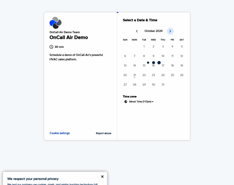 Demo.oncallair.com thumbnail