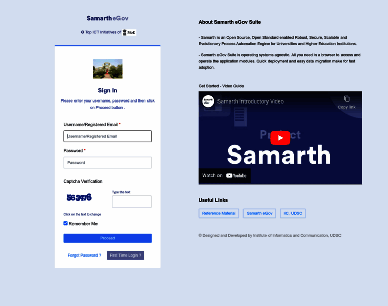 Demo.samarth.ac.in thumbnail