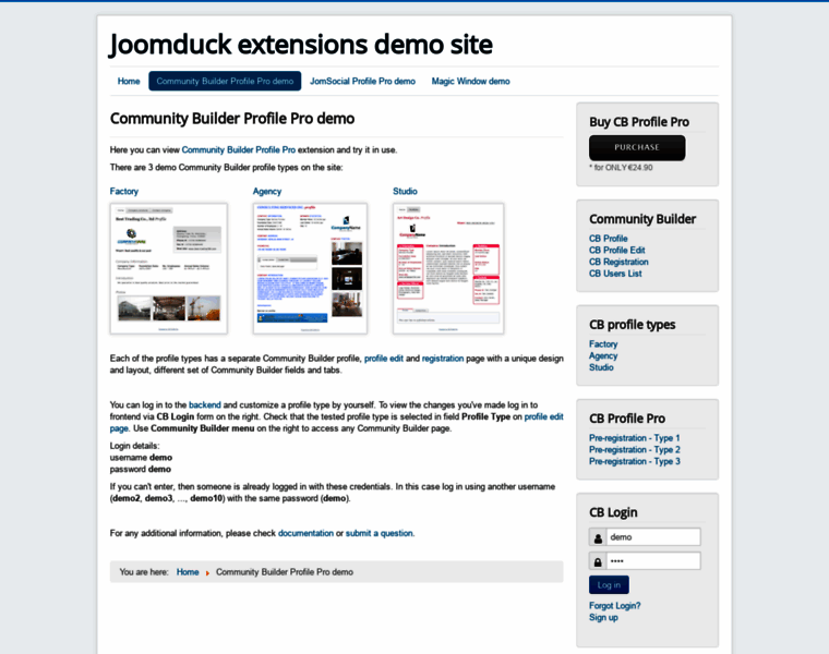 Demo1.joomduck.com thumbnail
