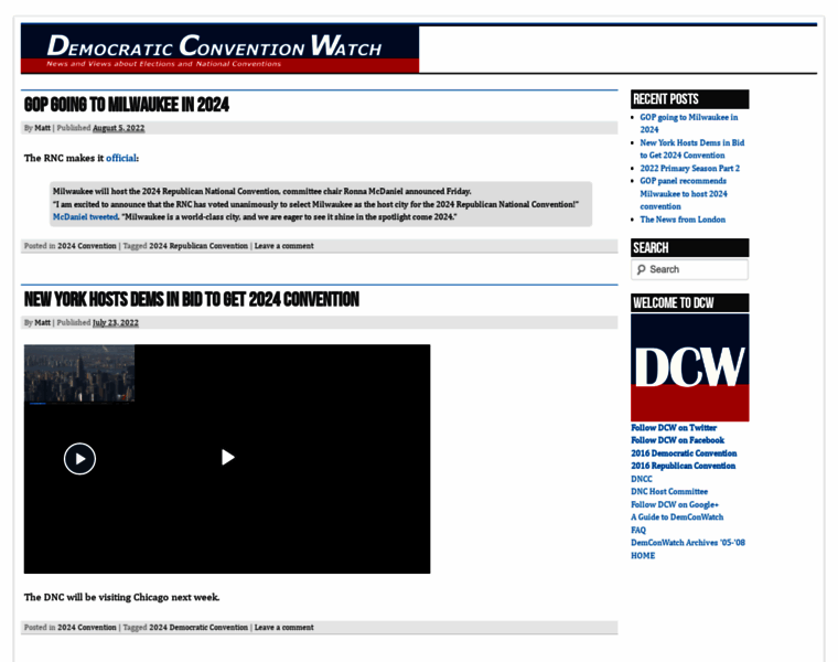 Democraticconventionwatch.com thumbnail