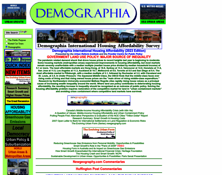 Demographia.com thumbnail