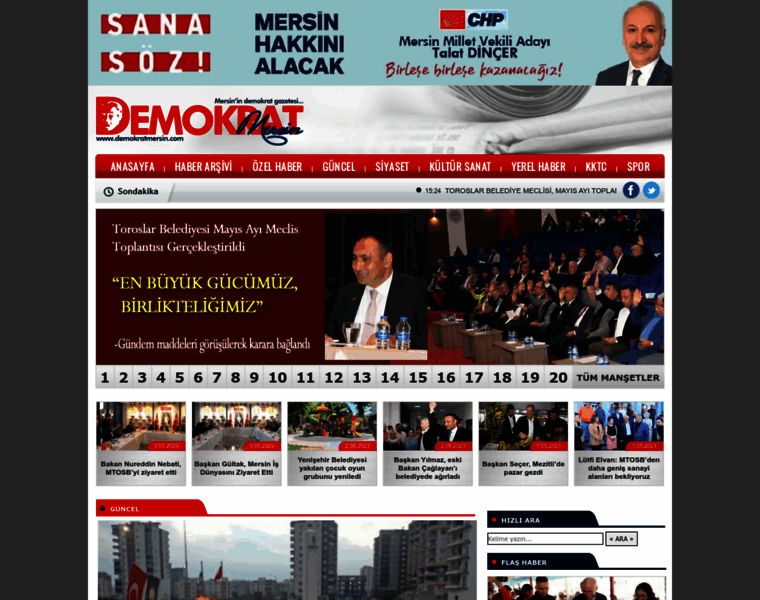 Demokratmersin.com thumbnail