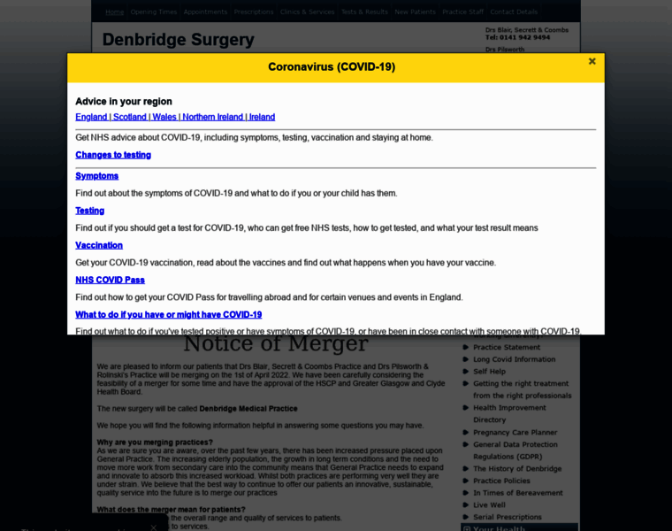 Denbridge-surgery.org.uk thumbnail