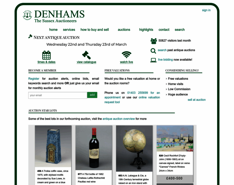 Denhams.com thumbnail