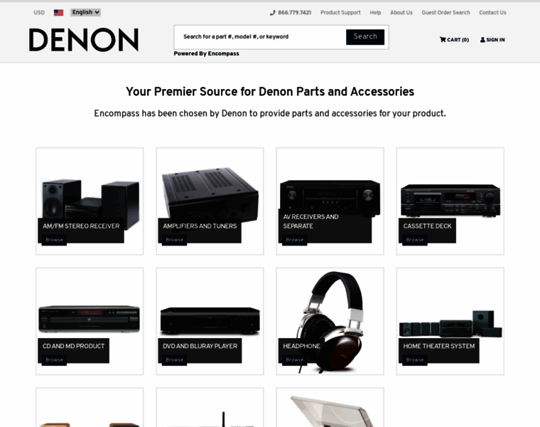 Denon.encompass.com thumbnail