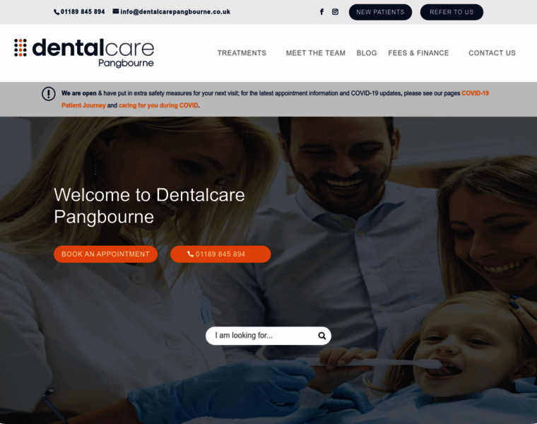 Dentalcarepangbourne.co.uk thumbnail