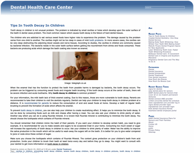 Dentalhealthcarecenter.net thumbnail