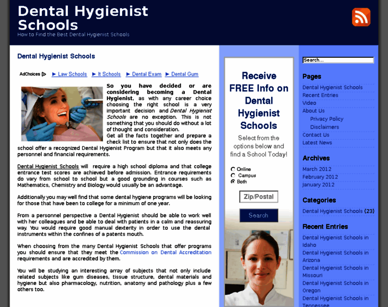 Dentalhygienistschoolsusa.com thumbnail