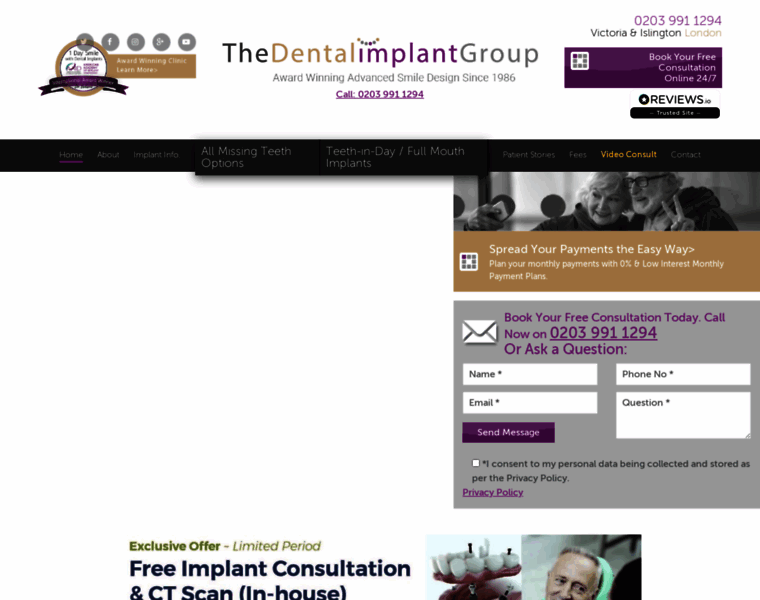 Dentalimplantgroup.co.uk thumbnail