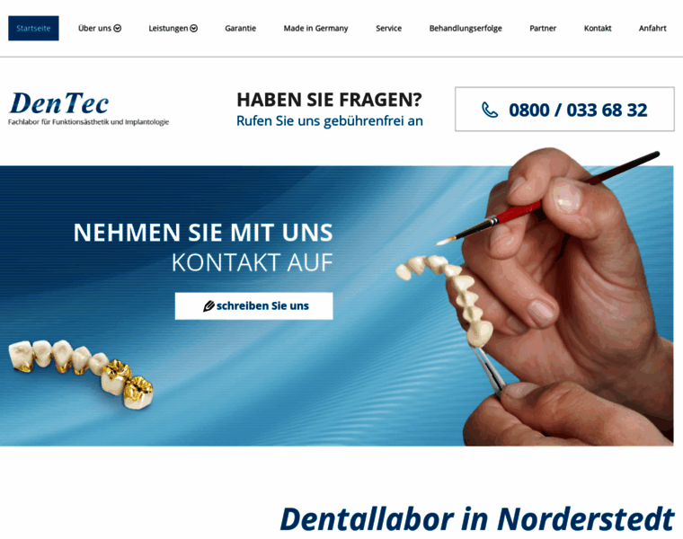 Dentallabor-dentec.de thumbnail