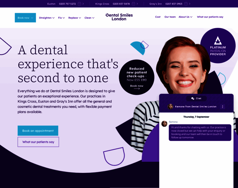 Dentalsmileslondon.co.uk thumbnail
