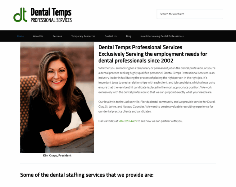 Dentaltempsprofessionalservices.com thumbnail