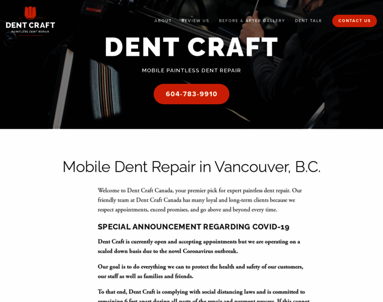 Dentcraft.ca thumbnail
