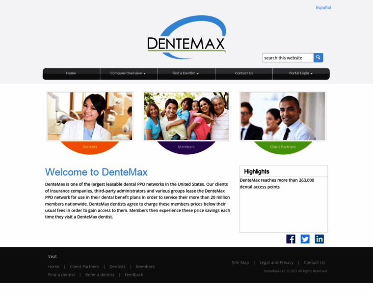 Dentemaxportal.com thumbnail