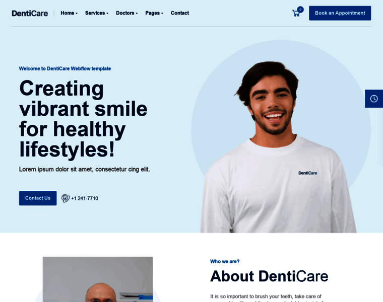 Denticare-template.webflow.io thumbnail