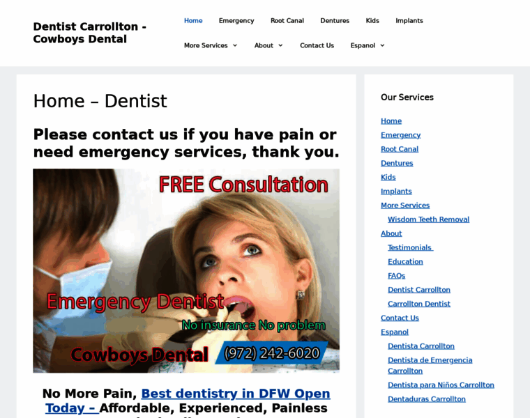 Dentistacarrollton.com thumbnail