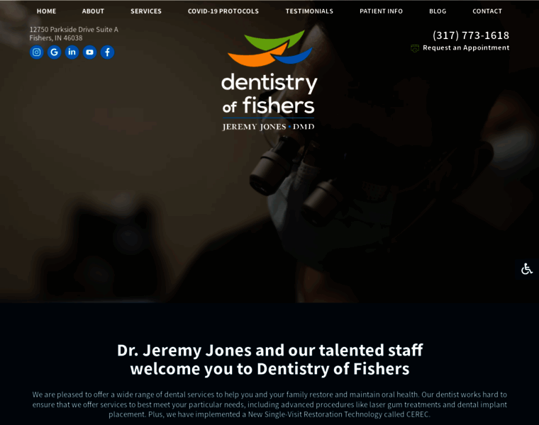 Dentistryoffishers.com thumbnail
