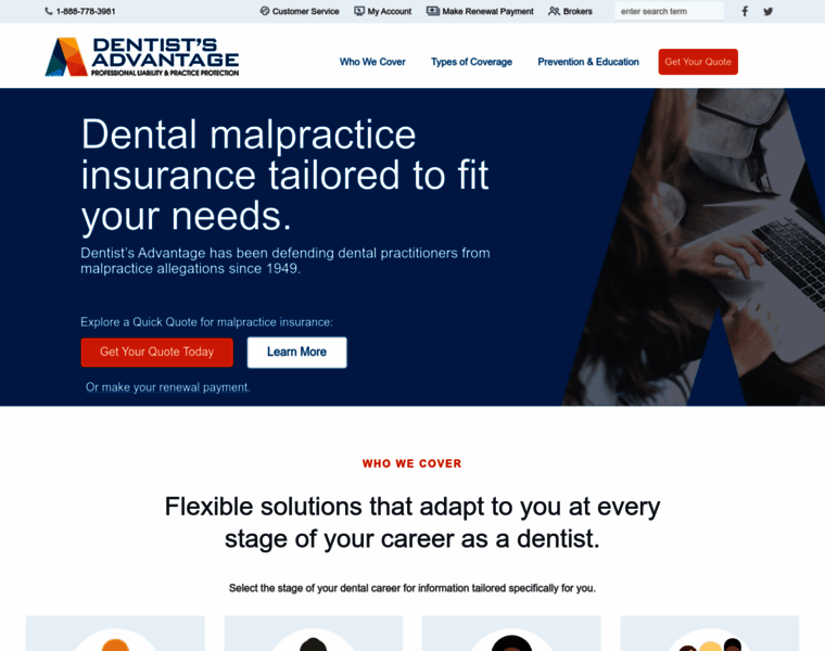 Dentists-advantage.com thumbnail