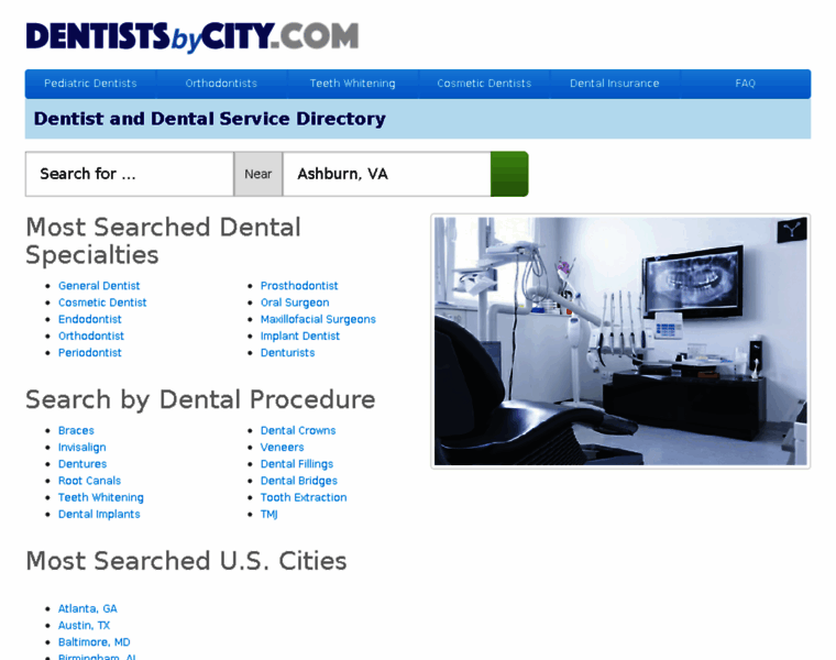 Dentistsbycity.com thumbnail
