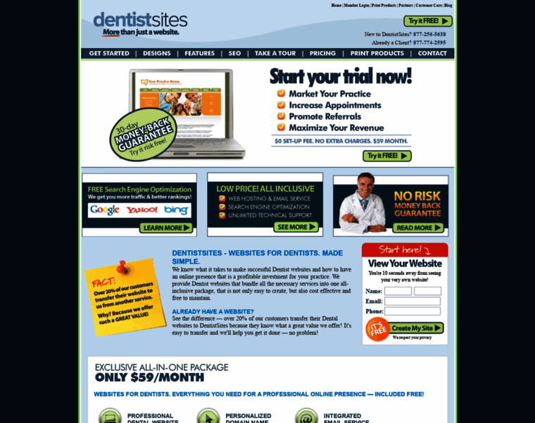 Dentistsites.com thumbnail