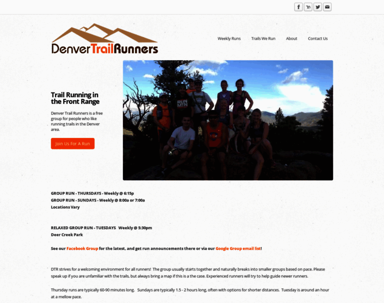 Denvertrailrunners.com thumbnail