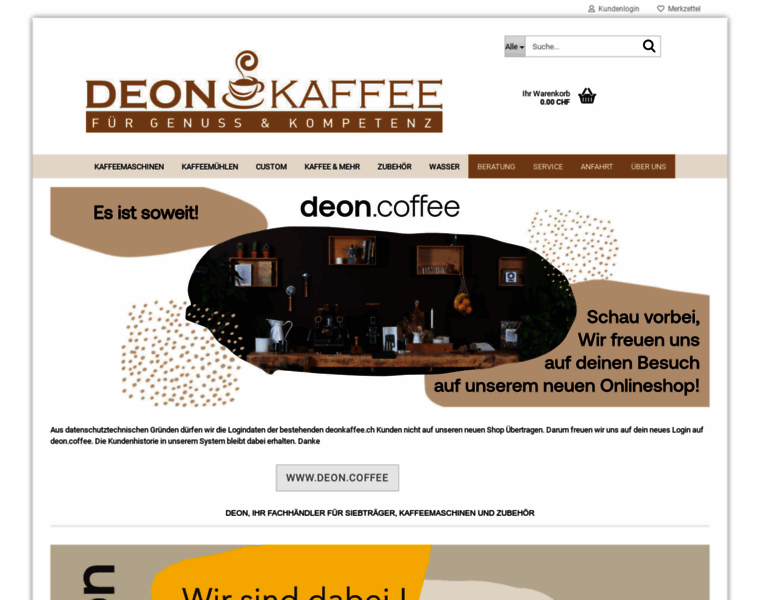 Deonkaffee.ch thumbnail