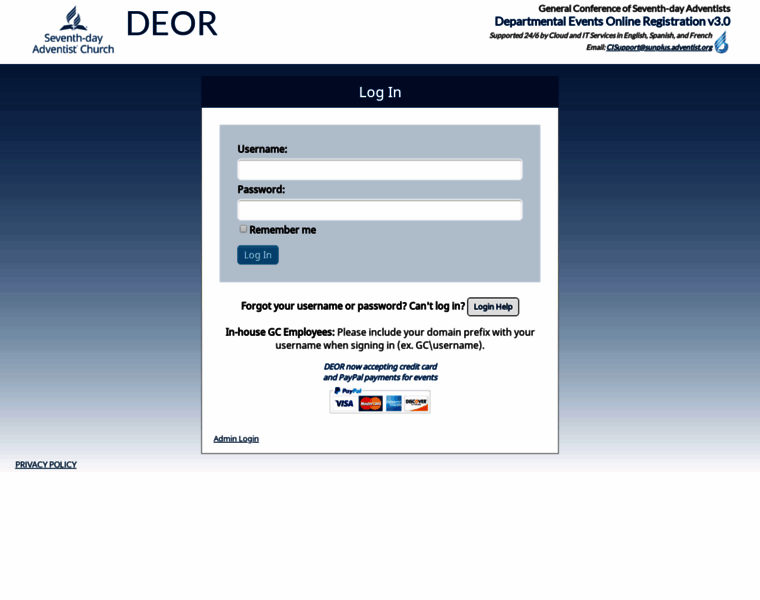 Deor.adventist.org thumbnail