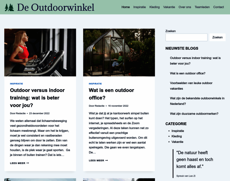 Deoutdoorwinkel.nl thumbnail