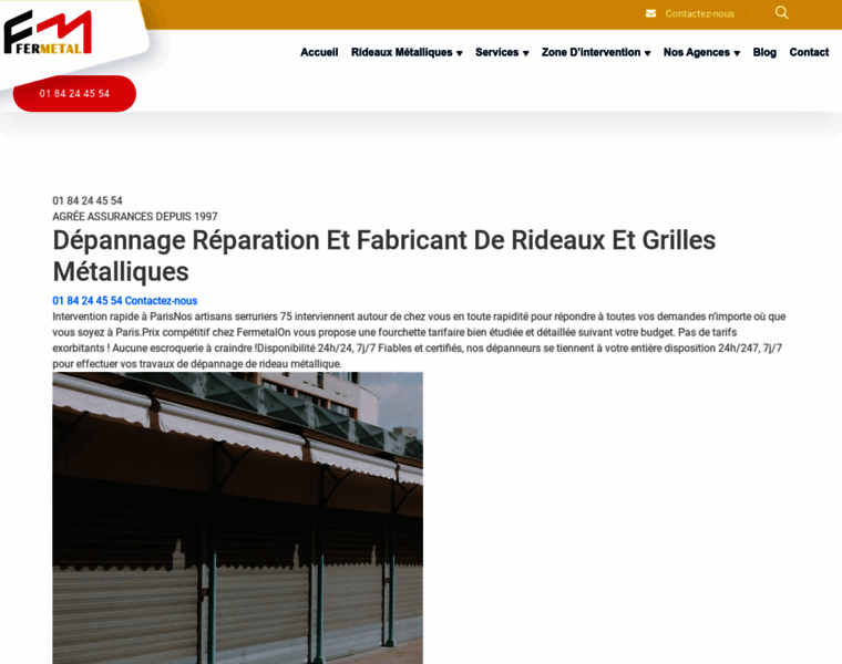 Depannage-rideau-metallique-paris.com thumbnail