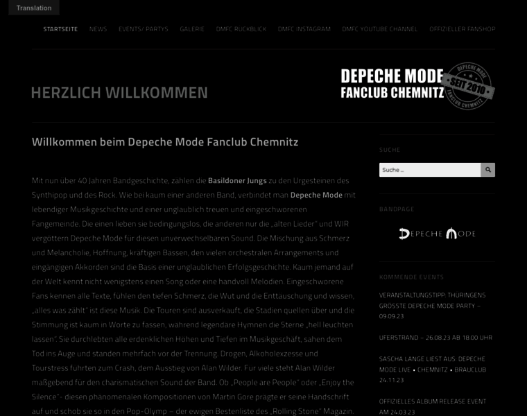 Depechemode-chemnitz.de thumbnail