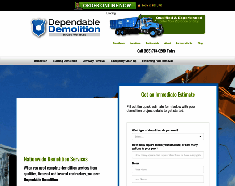Dependabledemolition.com thumbnail