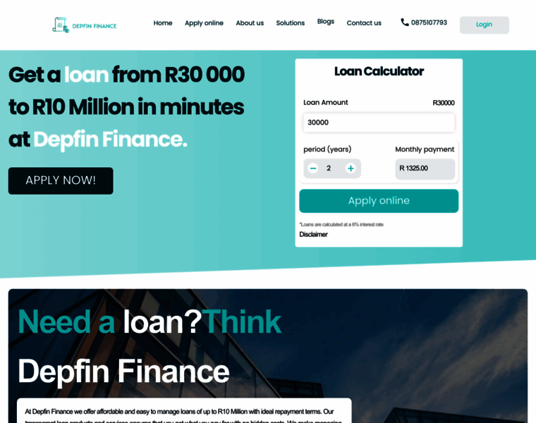Depfinfinance.co.za thumbnail