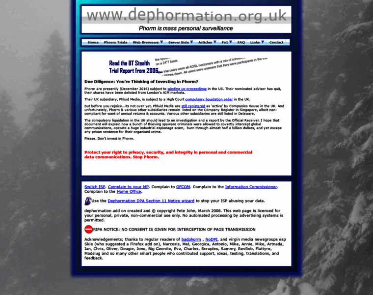 Dephormation.org.uk thumbnail