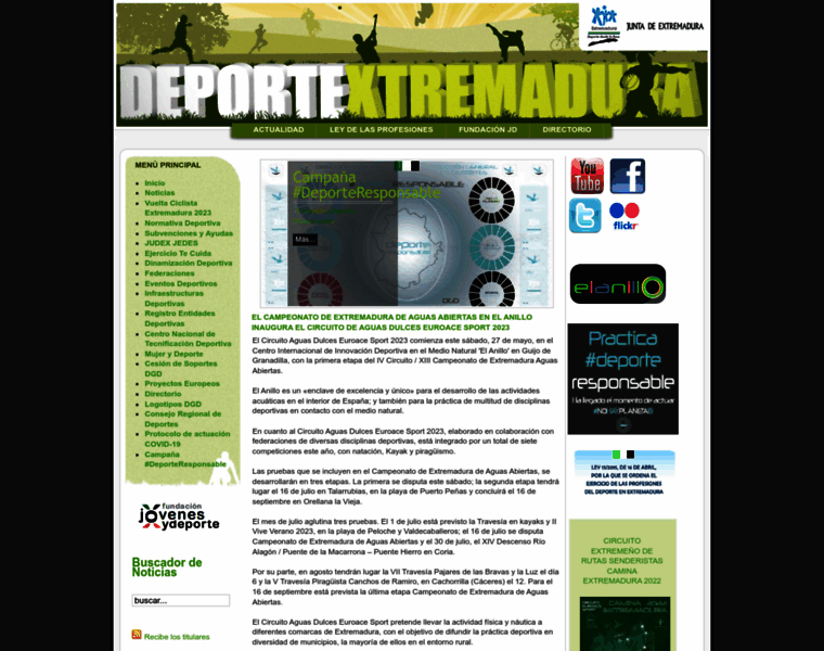 Deportextremadura.gobex.es thumbnail