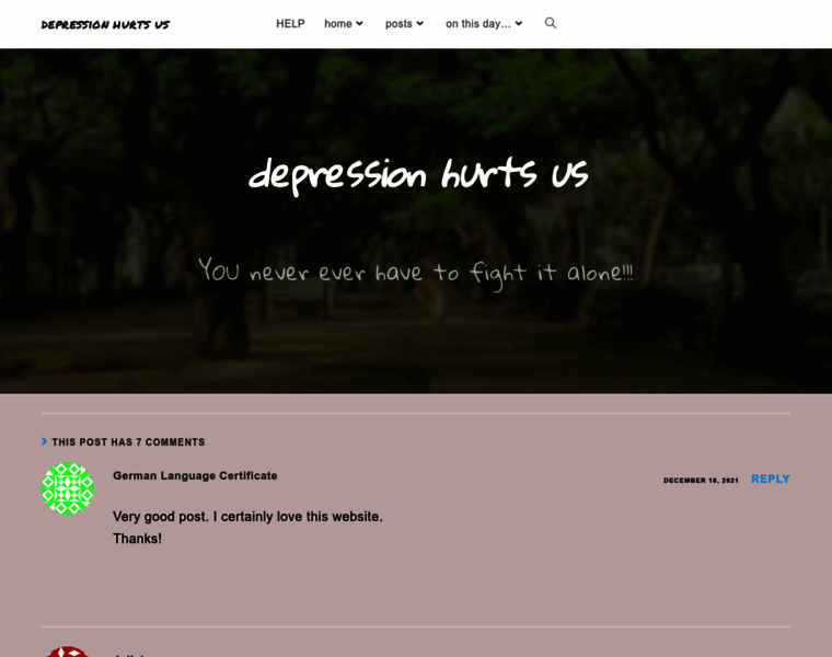 Depressionhurts.us thumbnail