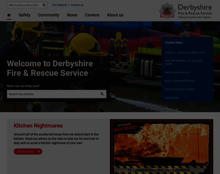 Derbys-fire.gov.uk thumbnail