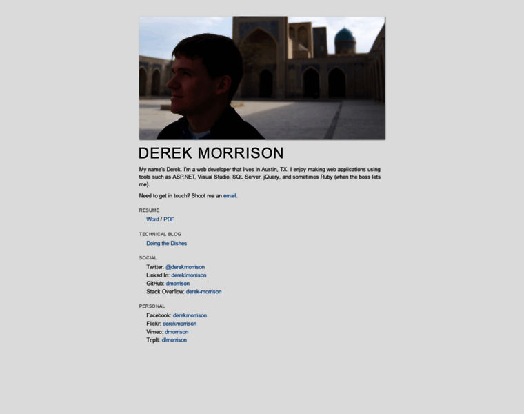 Derek-morrison.com thumbnail