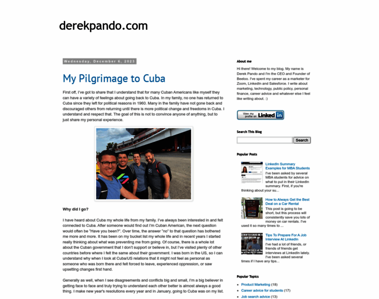 Derekpando.com thumbnail