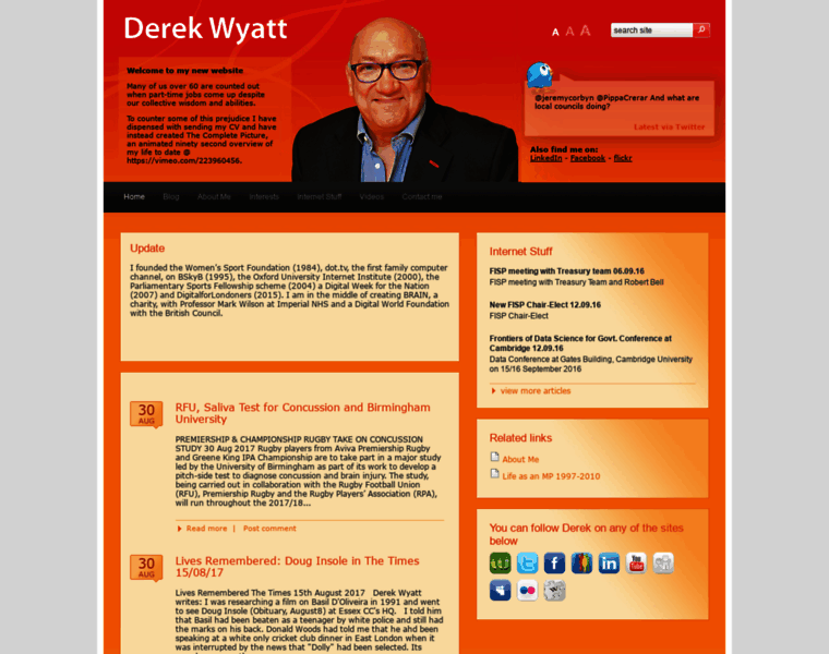 Derekwyatt.co.uk thumbnail