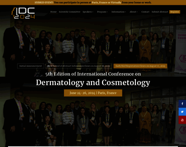 Dermatology-conferences.com thumbnail