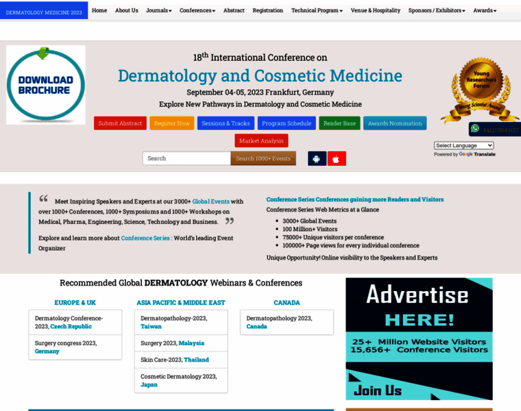 Dermatologymeeting.com thumbnail