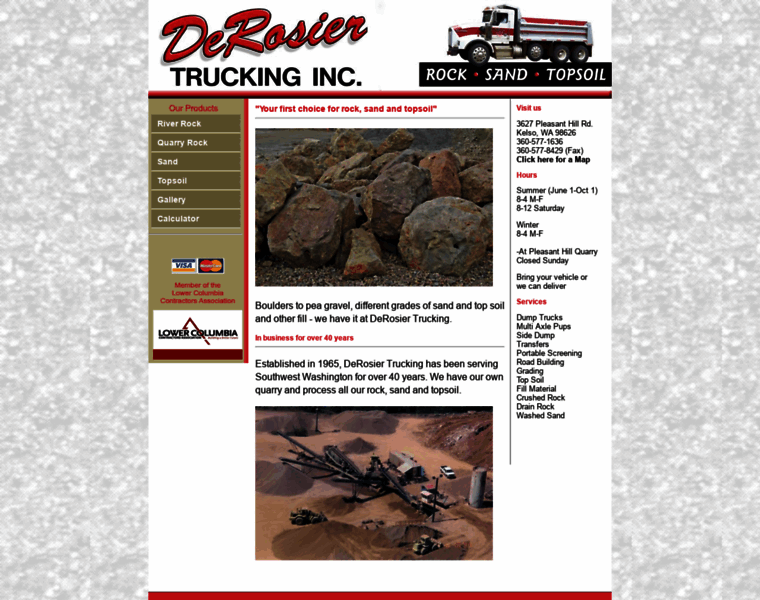 Derosiertrucking.com thumbnail