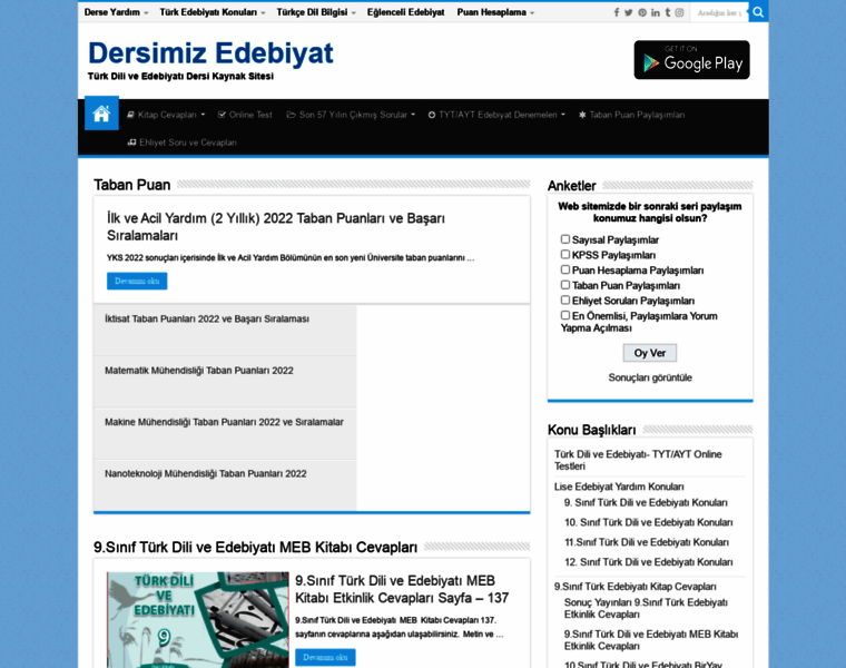 Dersimizedebiyat.org thumbnail