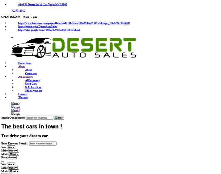 Desertautosaleslv.us thumbnail