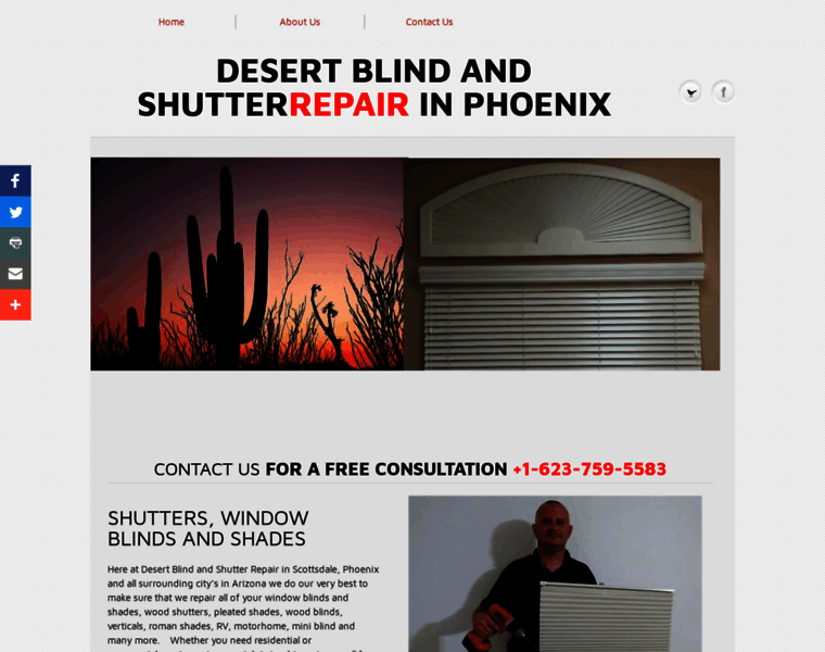 Desertblindandshutterrepair.com thumbnail