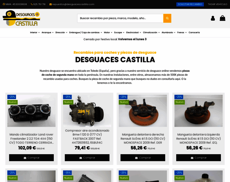 Desguacecastilla.com thumbnail